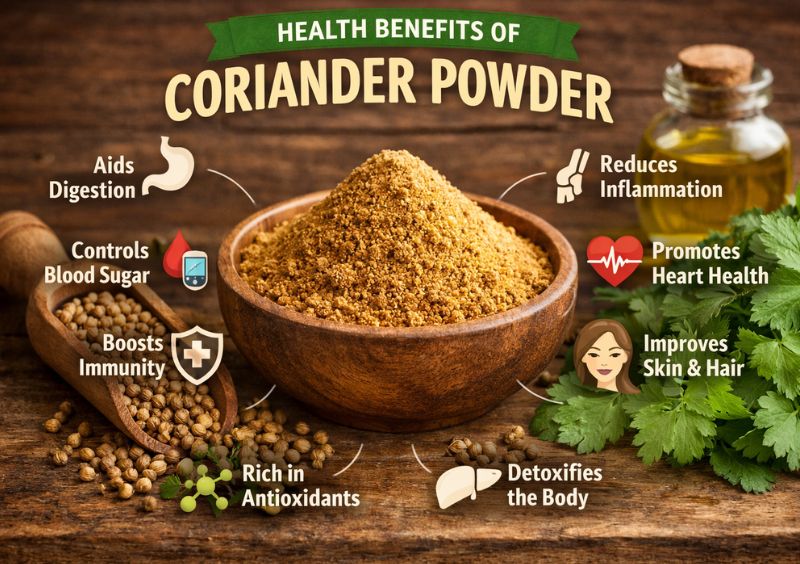 coriander powder health benefit